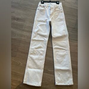 RE/Done 90s high rise loose white size 24
